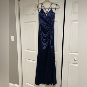 Abigail Ruched Satin Formal Dress from Windsor NWT size xs